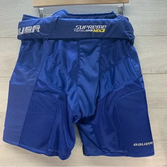 Bauer Supreme TotalOne MX3 Hockey Pant Shell Senior Small Blue 30”-34” - Picture 6 of 6